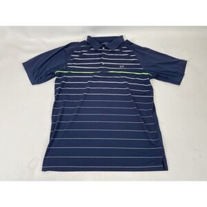 Vineyard Vines Striped Golf Polo Mens Size M Blue